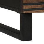 vidaXL Table basse - 80 x 50 x 40 cm  faite en bois massif et en bois reconstitué.