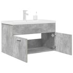 vidaXL Armoire lavabo de salle de bain avec bassin intégré et robinet