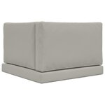 vidaXL Coussin de canapé d'extérieur 3 Pièces Gris Polyester