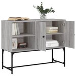 vidaXL Buffet sonoma gris 100x40x79 5 cm bois d'ingénierie