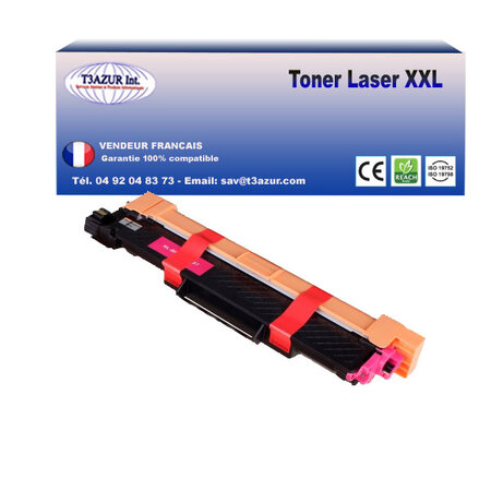 Toner compatible avec Brother TN247 pour Brother DCP-L3510CDW  DCP-L3550CDW Magenta - 2 300 pages - T3AZUR