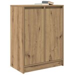 vidaXL Buffet chêne artisanal 57x34x76 cm bois d'ingénierie
