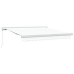vidaXL Auvent Rétractable Manuel Blanc 350x250 cm