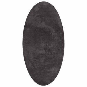 vidaXL Tapis HUARTE Anthracite 80 x 150 cm Polyester