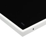 vidaXL Ensemble à manger de jardin avec coussins 9 Pièces blanc textilène