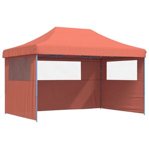 vidaXL Tente de réception pliable escamotable avec 3 parois latérales