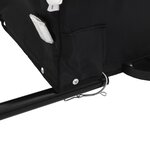 vidaXL Remorque de vélo noir 30 kg fer
