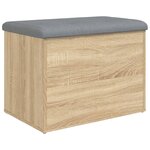 vidaXL Banc de rangement Chêne Sonoma 62x42x45 cm Bois d'ingénierie