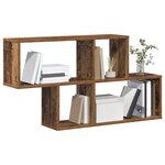 vidaXL Étagère Murale avec étagère Montage mural Autre Marron bois