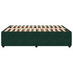 vidaXL Cadre de lit sans matelas vert foncé 160x200 cm velours
