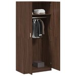vidaXL Garde-robe Chêne marron 90x52x200 cm Bois d'ingénierie