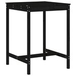 vidaXL Ensemble de bar de jardin 3 Pièces noir bois de pin massif
