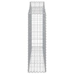 vidaXL Paniers à gabions arqués 12 Pièces 200x30x100/120 cm Fer galvanisé