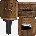 vidaXL Buffet Bois ancien 69 5 x 34 x 90 cm Bois d'ingénierie