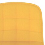 vidaXL Tabourets de bar lot de 2 jaune tissu