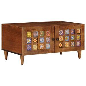 vidaXL Table basse Marron 80 x 50 x 40 cm Bois de mangue massif