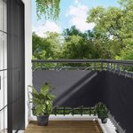 vidaXL Écran de balcon Anthracite 75 x 200 cm Oxford alu enduit de PU