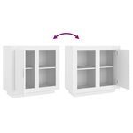vidaXL Buffet Blanc 80x40x75 cm