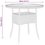 vidaXL Mobilier de salle à manger de jardin 5 Pièces Résine tressée Noir