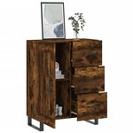 vidaXL Buffet chêne fumé 69 5x34x90 cm bois d'ingénierie