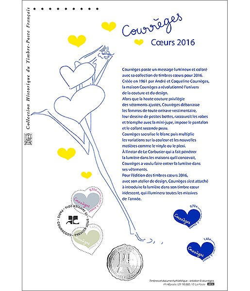 Document Philatélique 1er Jour – Cœurs Arthus-Bertrand – France 2002