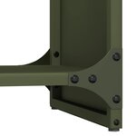 vidaXL Portant de bois chauffage vert olive 40x30x80 cm