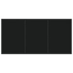 vidaXL Ensemble de salle à manger de jardin 5 pièces avec coussins noirs en poly rattan