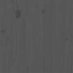 vidaXL Cadre de lit sans matelas gris bois massif 75x190 cm