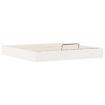 vidaXL Cadre de lit ottoman avec rangement Blanc 180 x 200 cm