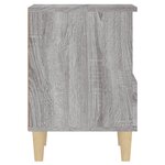 vidaXL Tables de chevet 2 Pièces Sonoma gris 40x35x50 cm