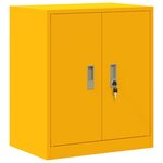 vidaXL Armoire de rangement Jaune moutarde 60 x 40 x 70 cm Acier