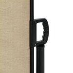 vidaXL Auvent latéral rétractable beige 220x1200 cm