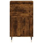 vidaXL Buffets 2 Pièces chêne fumé 40x35x70 cm bois d'ingénierie