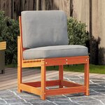 vidaXL Chaise de jardin cire marron 50 5x55x77 cm bois de pin massif