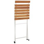 vidaXL Ensemble de bistro pliable 5 Pièces Bois d'acacia solide et acier