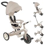 Globber 637-566 - Tricycle EXPLORER 4EN1 Évolutif ECO - Beige