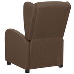 vidaXL Fauteuil électrique de massage Marron Tissu