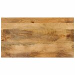 vidaXL Table basse 2 niveaux 100x55x38cm bois manguier massif et acier