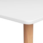 vidaXL Table de bar Blanc 120x60x105 cm