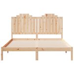 vidaXL Cadre de lit extra long sans matelas 160x220 cm bois massif