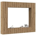 vidaXL Ensemble de meuble TV mural 8 Pièces chêne artisanal