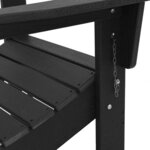 vidaXL Mobilier de jardin lounge 3 Pièces Noir 38 x 38 x 46 cm Plastique