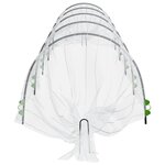 vidaXL Tunnels en filet 4 Pièces 1 5x5 m fibre de verre et PP