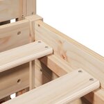 vidaXL Cadre de lit sans matelas 140x200 cm bois massif de pin