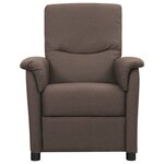 vidaXL Fauteuil inclinable électrique Taupe Tissu