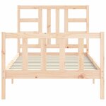 vidaXL Cadre de lit sans matelas 90x200 cm bois de pin massif