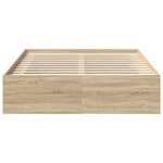 vidaXL Cadre de lit sans matelas chêne sonoma 150x200 cm