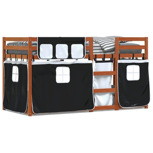 vidaXL Lit superposé sans matelas 90x200 cm bois de pin massif