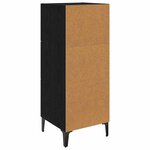 vidaXL Buffet Chêne noir 34 5 x 34 x 90 cm Bois d'ingénierie