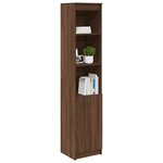vidaXL Buffet haut chêne marron 37 5x35x180 cm bois d'ingénierie